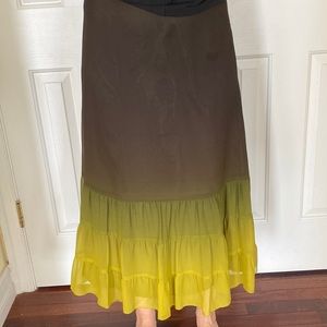 Banana Republic Long Silk Skirt